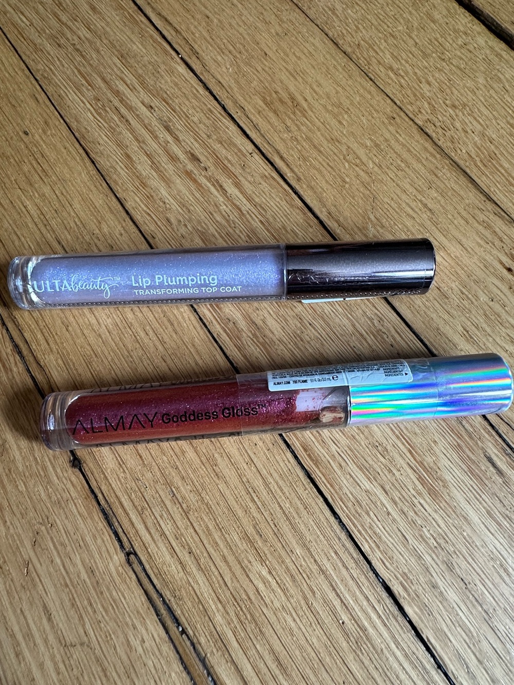 Ulta Beauty Lip Plumping Transforming Top Coat & Almay goddess gloss